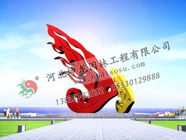 动物不锈钢雕塑036