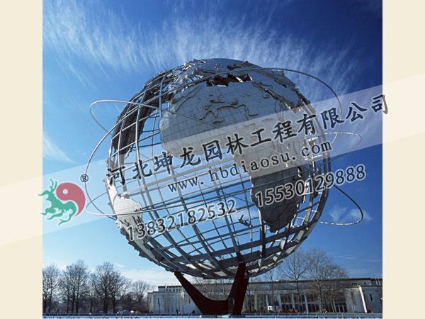 地球仪不锈钢雕塑002