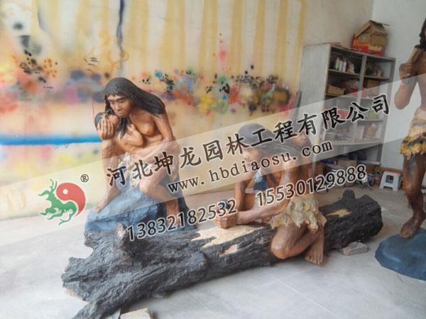 玻璃钢人物雕塑035