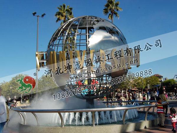 地球仪不锈钢雕塑007
