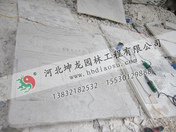 砂岩浮雕制作施工现场