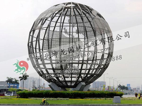 地球仪不锈钢雕塑016