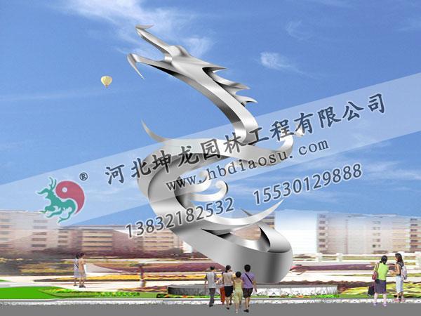 动物不锈钢雕塑046