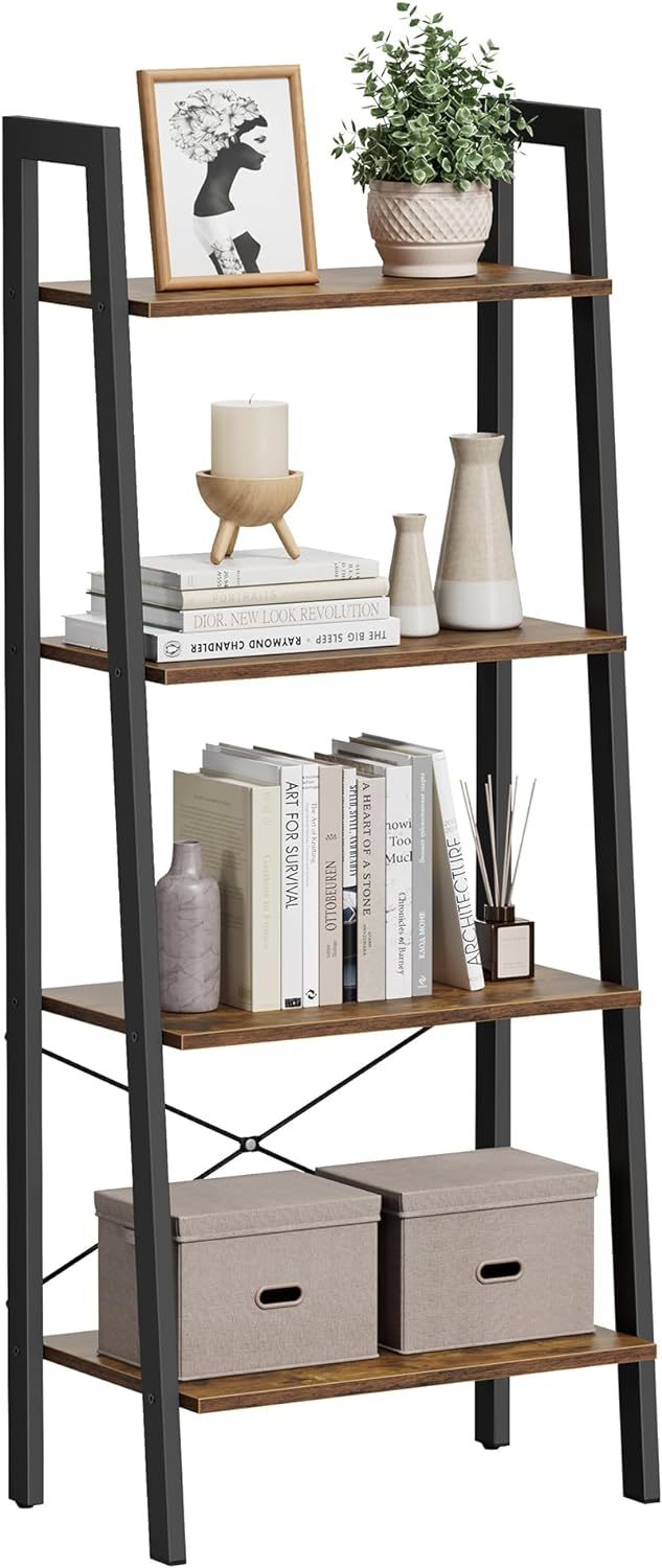 Ladder Bookshelf Storage Rack