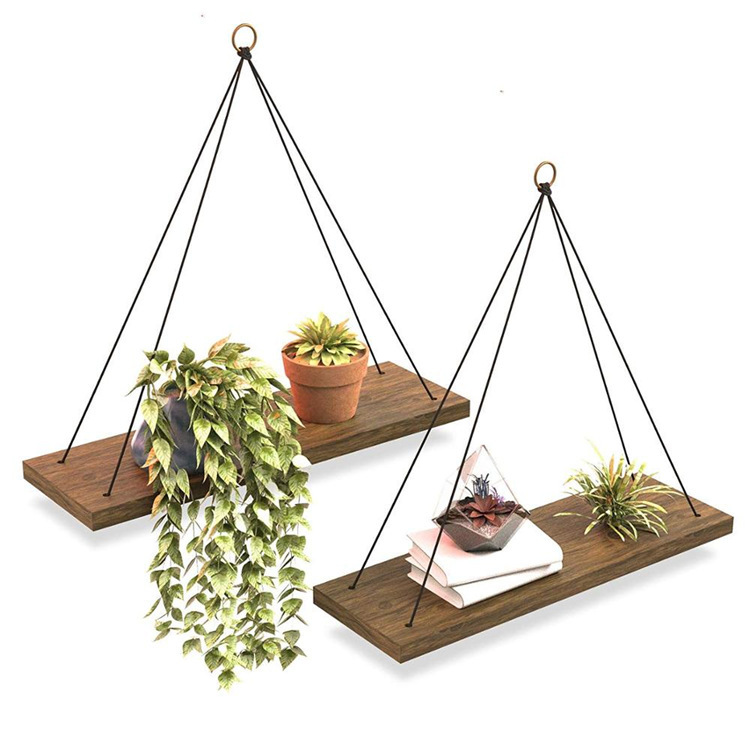 Wood Hanging Shelves for Wall