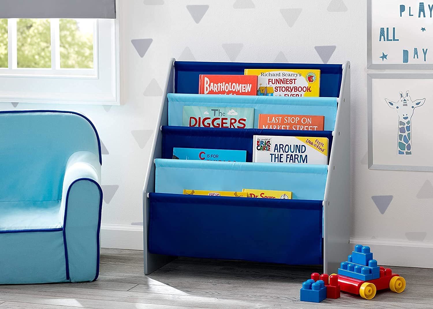 Children Sling Book Rack Bookshelf for Kids