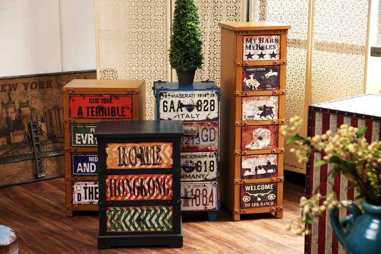 wooden 4 drawers cabinet