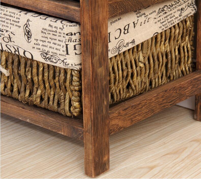 wicker drawer cabinet with ironing board