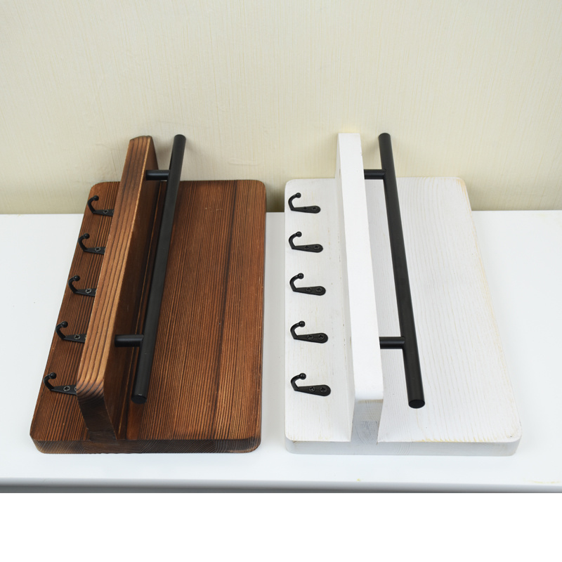 White Wooden Key Holder