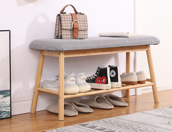 Wholesale european style fashion wooden shoes stool simple creative