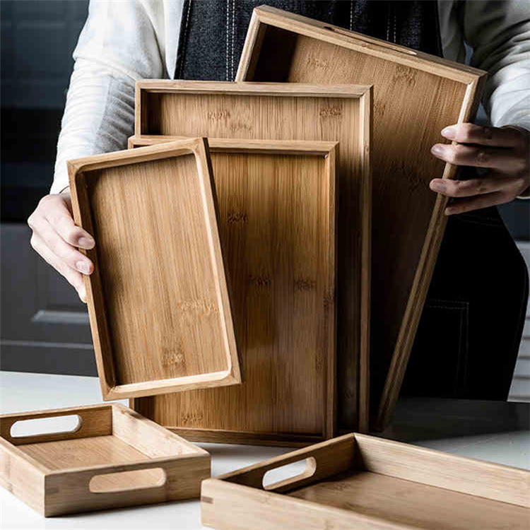 bamboo wooden tray