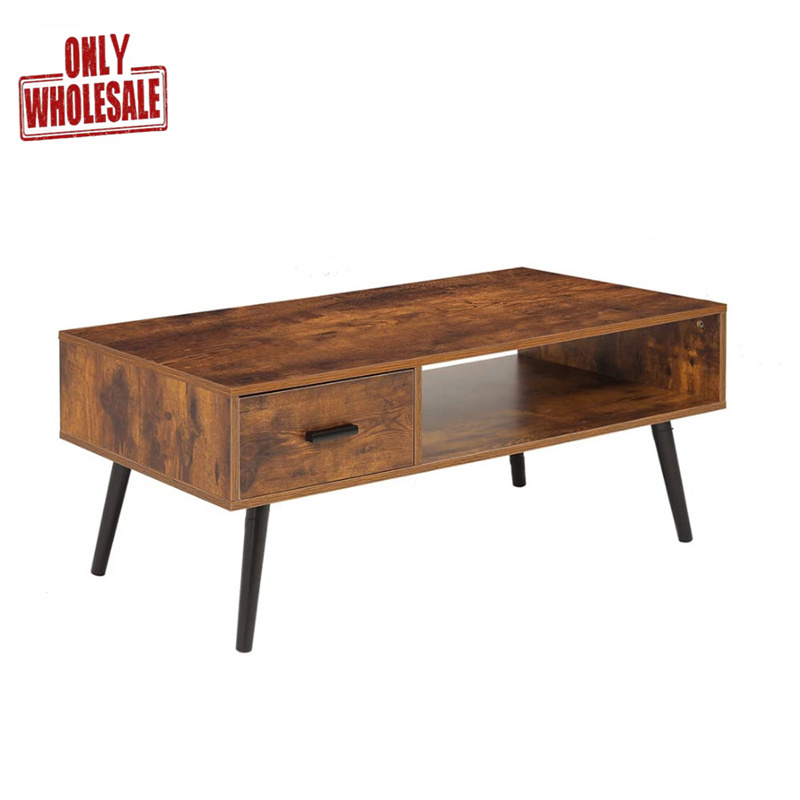 OEM Wood Cocktail Table Accent TV Table for Reception Room