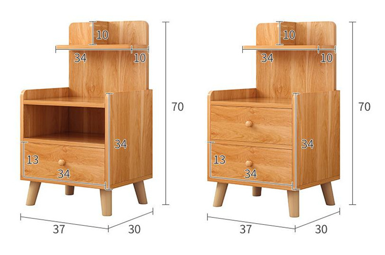 wood bedside table cabinet 