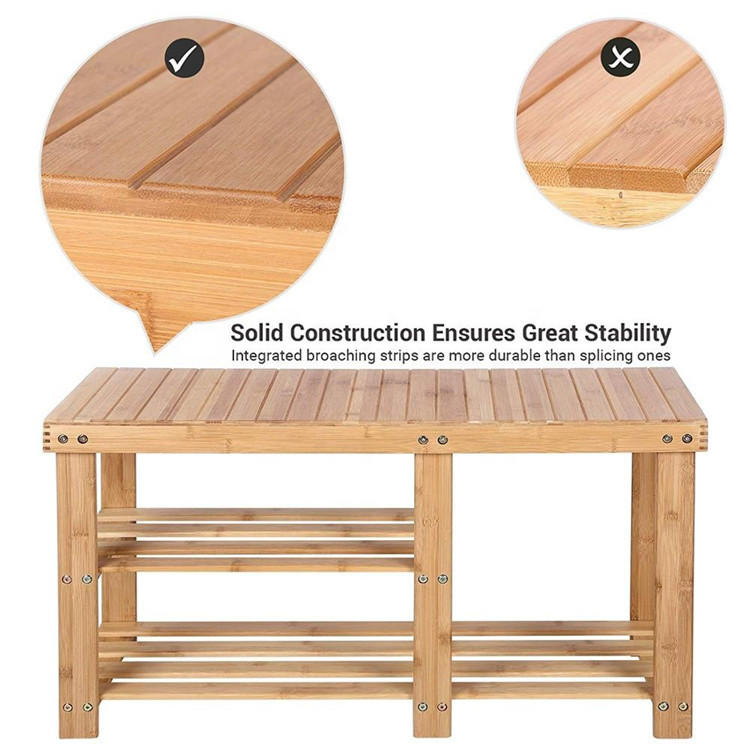 bamboo shoes bench