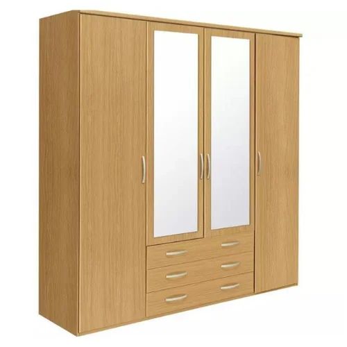 4 Door Wardrobe with Mirror and Drawers