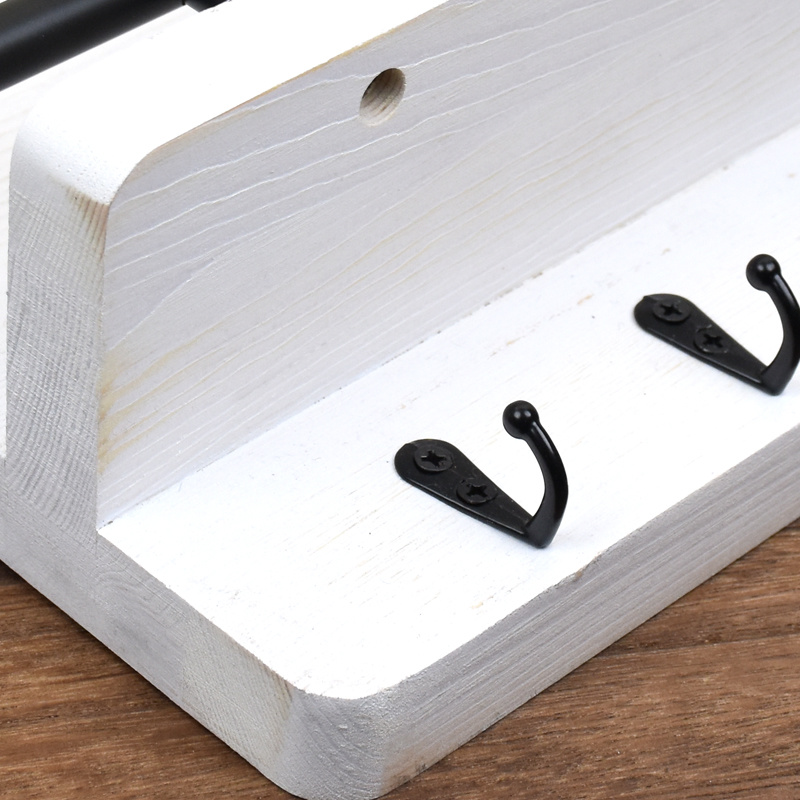 White Wooden Key Holder
