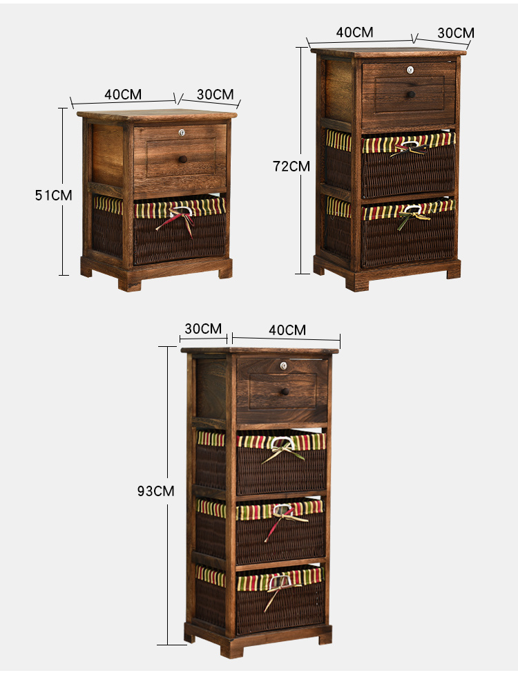 4 tier Tall wood cabinet