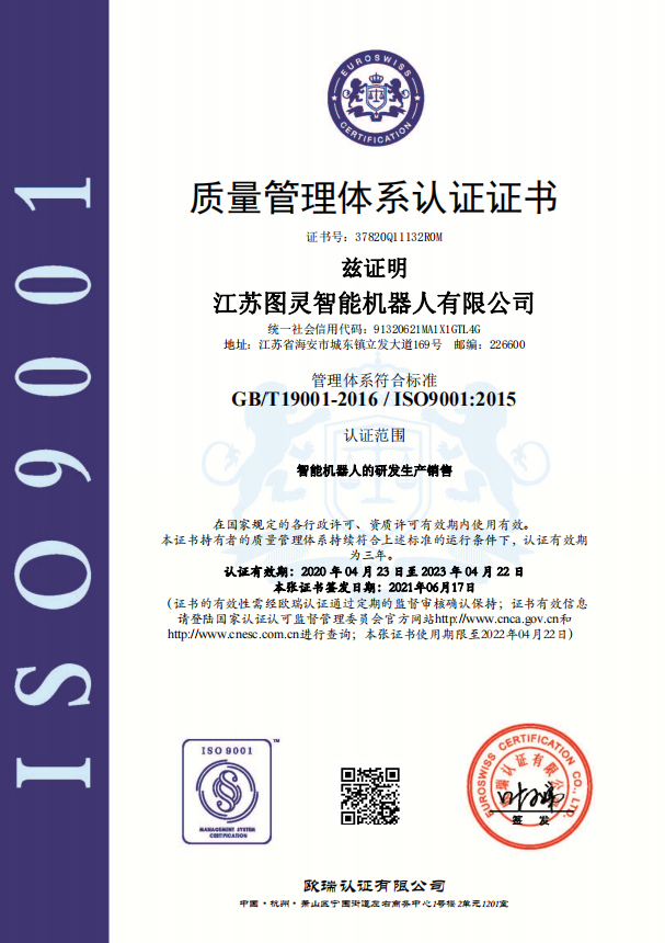 Quality Management System Certification