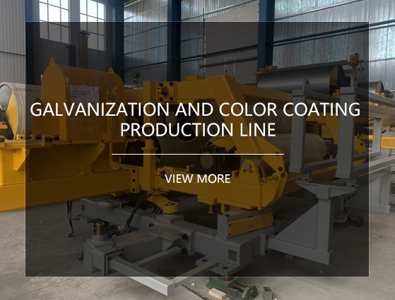 Galvanization and color coating production line