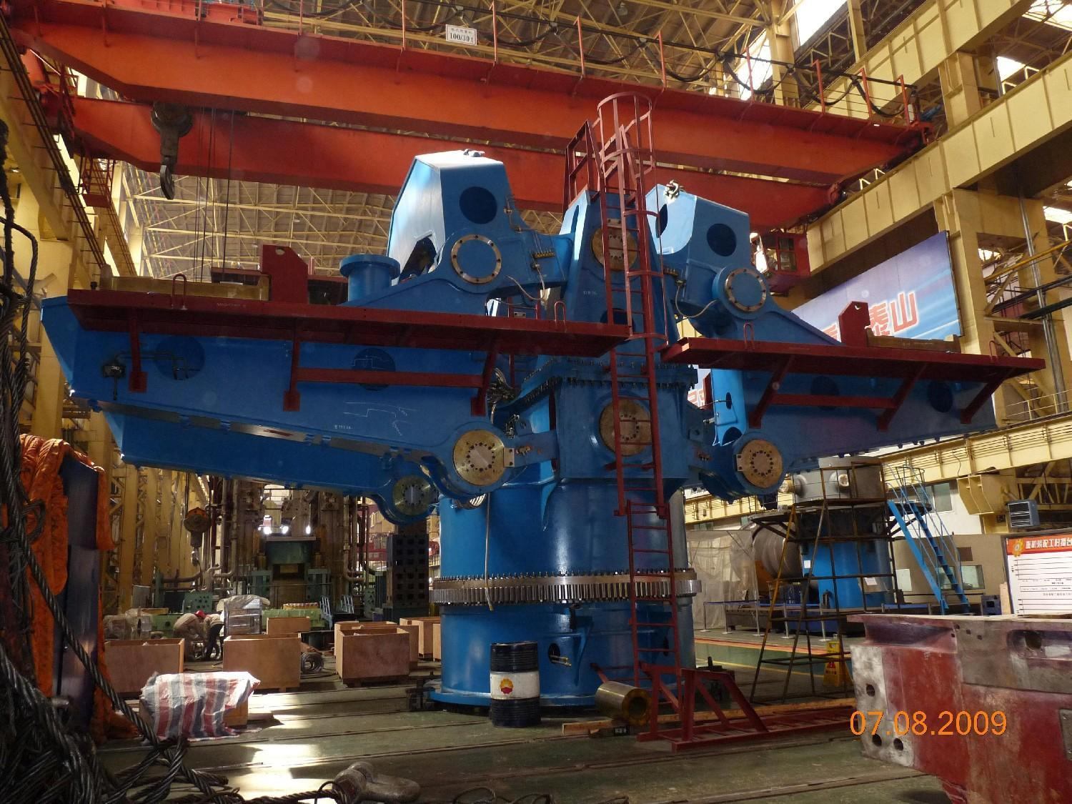 Continuous casting ladle rotary table