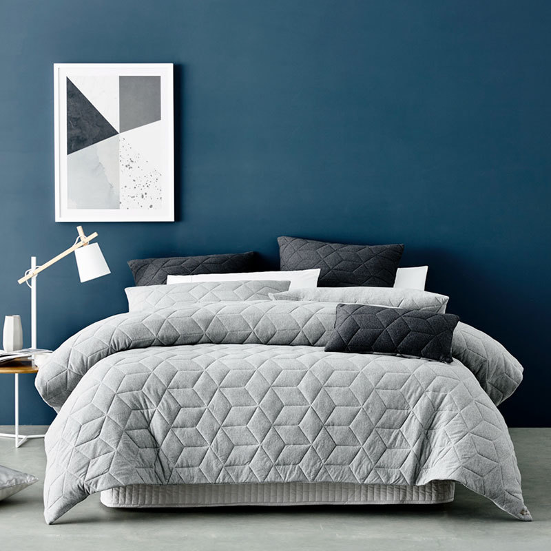 Finn Jersy Cotton Knit Quilt Covet Set