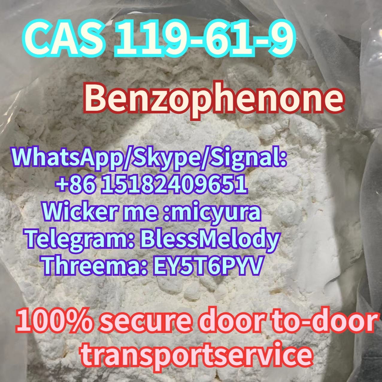 High quality and low price Benzophenone CAS 119-61-9 Fast and Safe Delivery