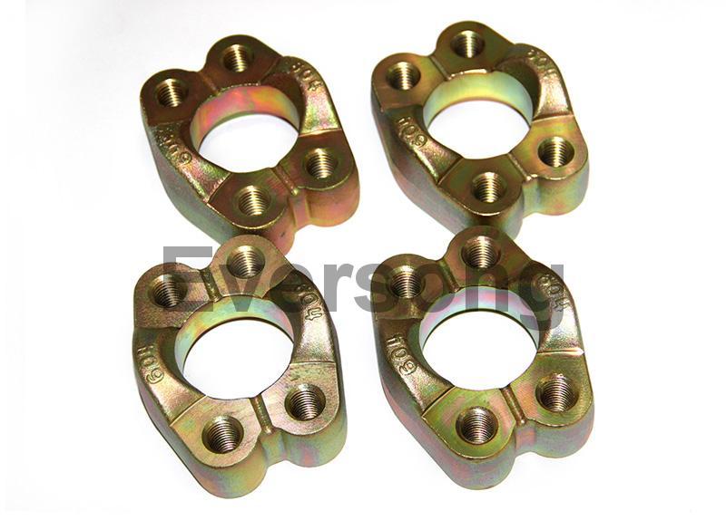 SAE flange clamp with thread