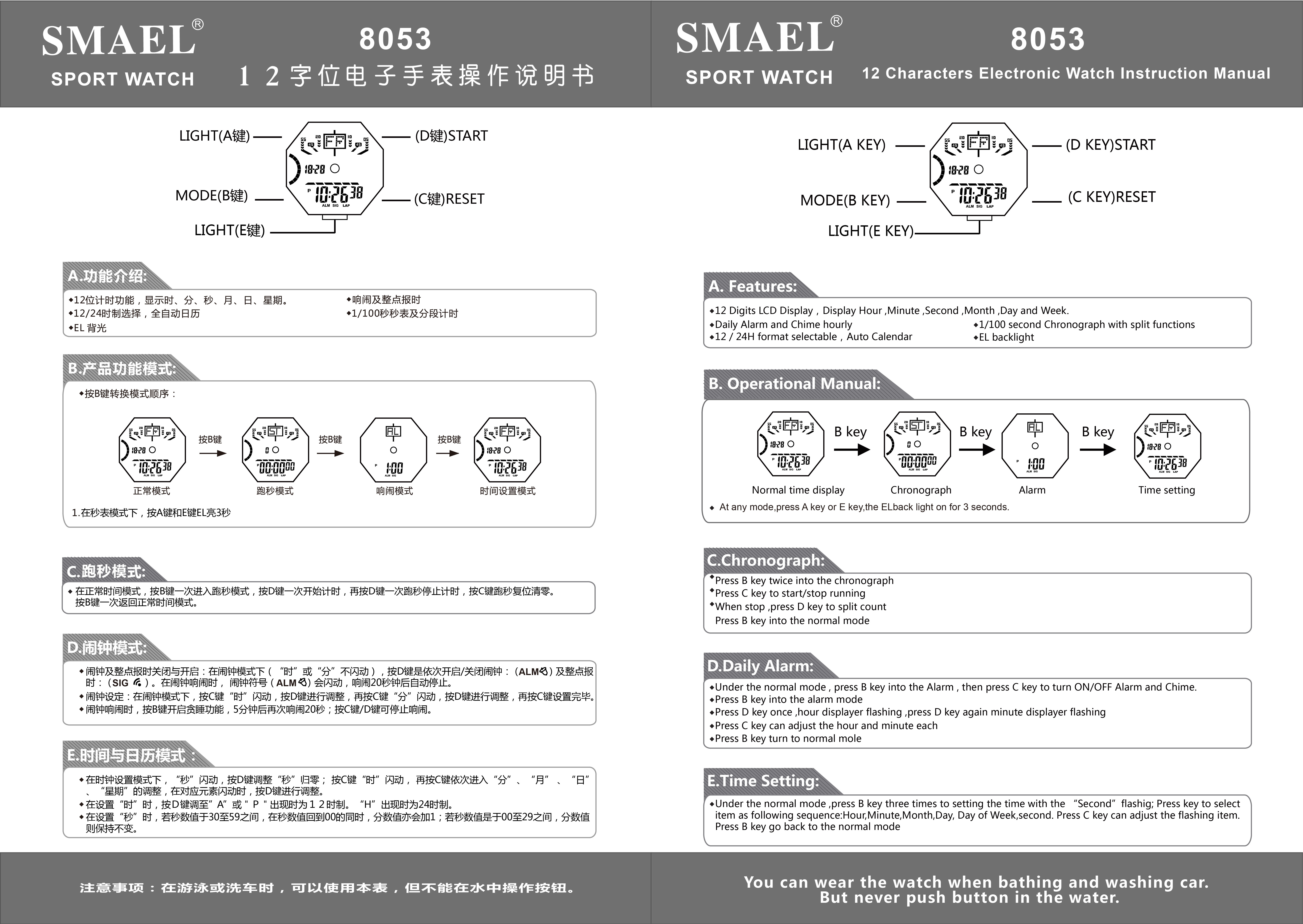 8053 instructions in English and Chinese 12