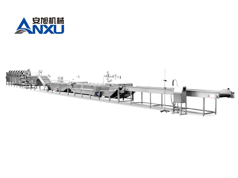 Soft packaging pasteurization cooling line