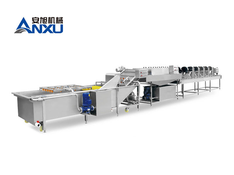 Red olive grading washing air drying line