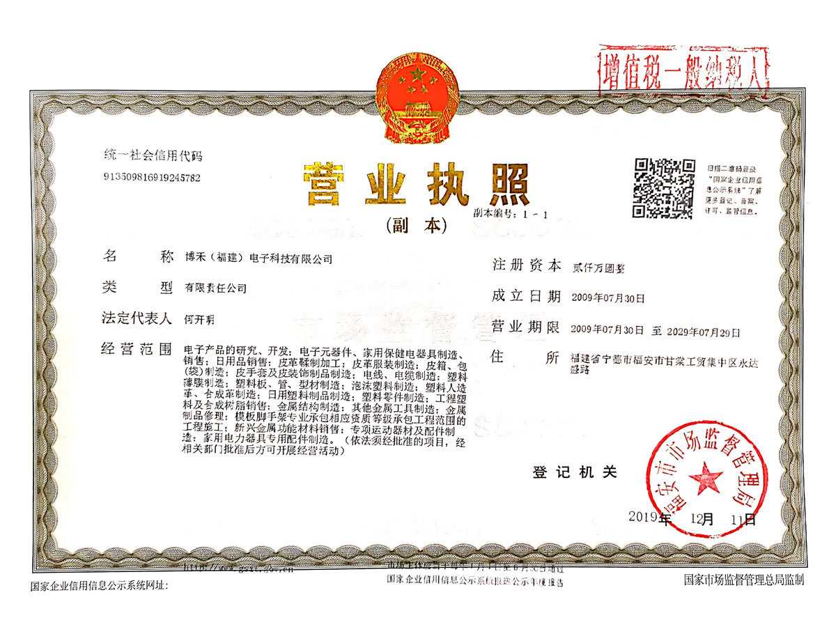 Bohe Business License