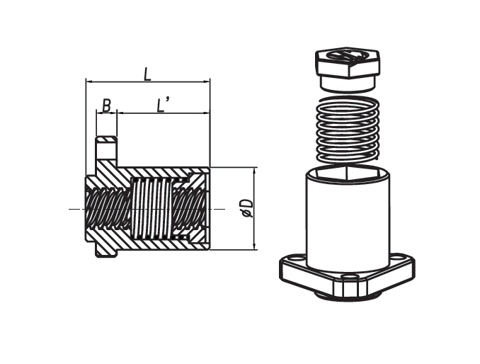 DCYT3 series Nut