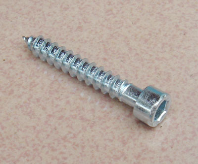 M6*40mm Cup Socket Screw, Steel, White Zinc