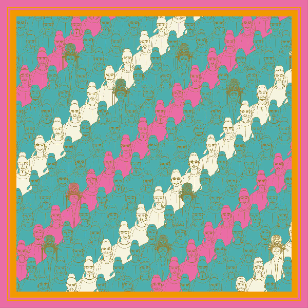 Seventeen emperors series large square scarves Seventeen emperors series large square scarves