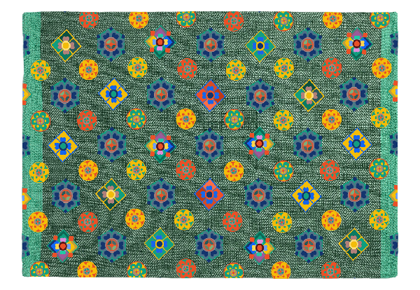 Green short style meal mat Green short style meal mat