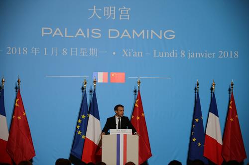 中国メディア:旅フランス僑界でマクロン氏の西安大明宮での講演を称賛