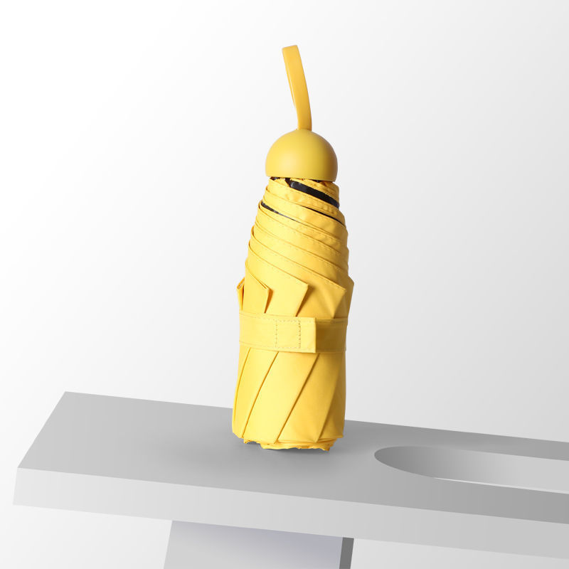 Five-fold capsule umbrella