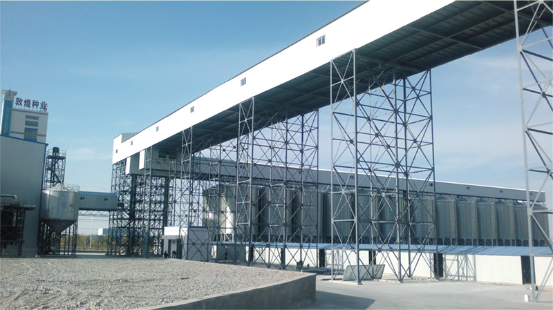 Dunhuang seed processing plant steel plate silo group Dunhuang seed processing plant steel plate silo group