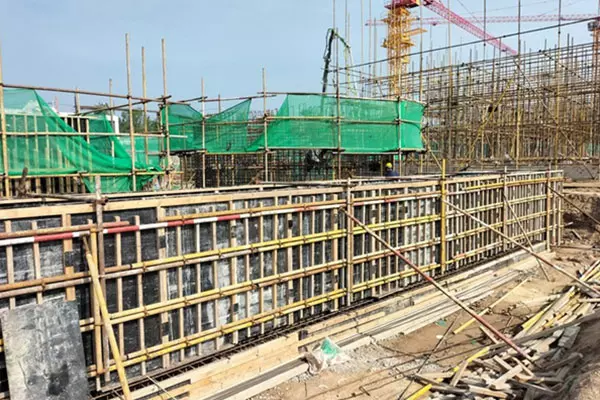 陜西銅川中建七局污水處理項(xiàng)目建設(shè)中