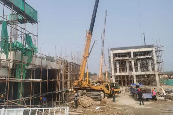 河北唐山遵化中建六局污水處理項(xiàng)目建設(shè)中