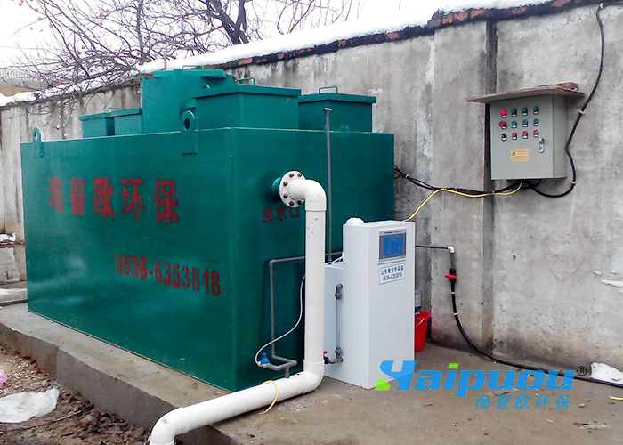 Medical sewage treatment equipment at Mengcheng Health Center