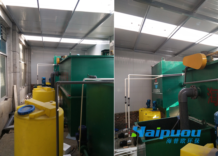 On site of electroplating wastewater treatment equipment in Langfang, Hebei