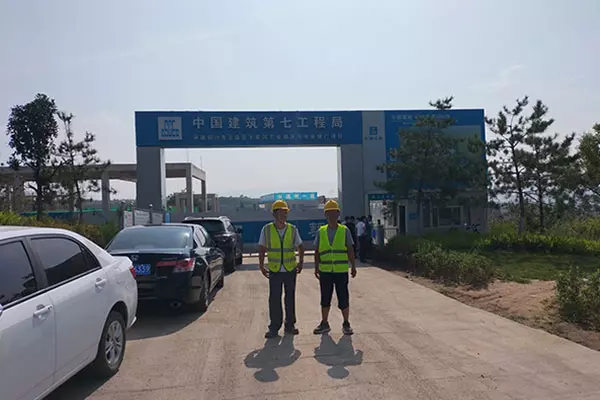 The sewage treatment project of China Construction Seventh Bureau in Tongchuan, Shaanxi is under construction