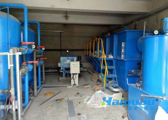 Renovation site of Tibetan medicine sewage treatment equipment