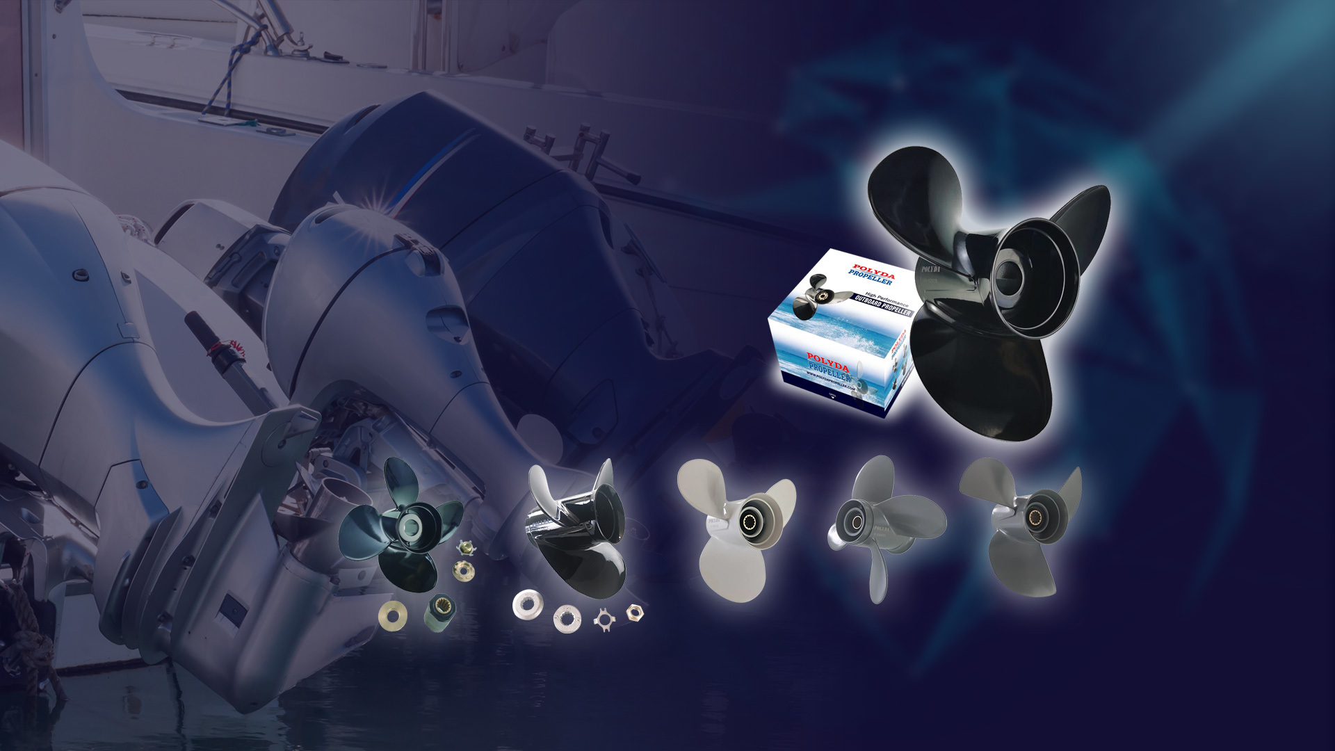 Aluminum Propeller<br>for outboard machinery