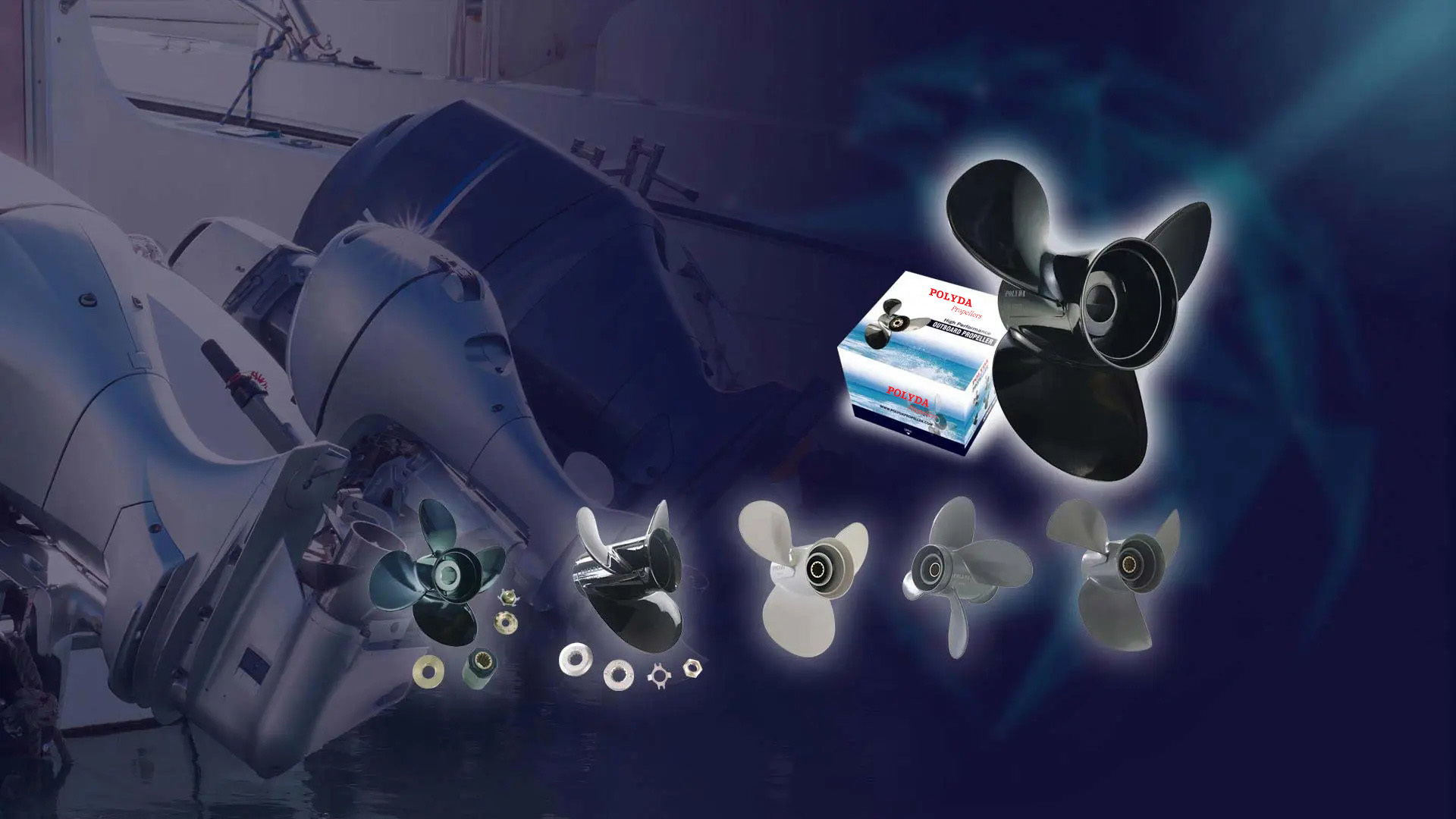 Aluminum Propeller<br>for outboard machinery