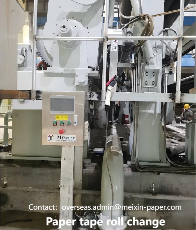 What are the working principle of the Paper Tape Roll Change?