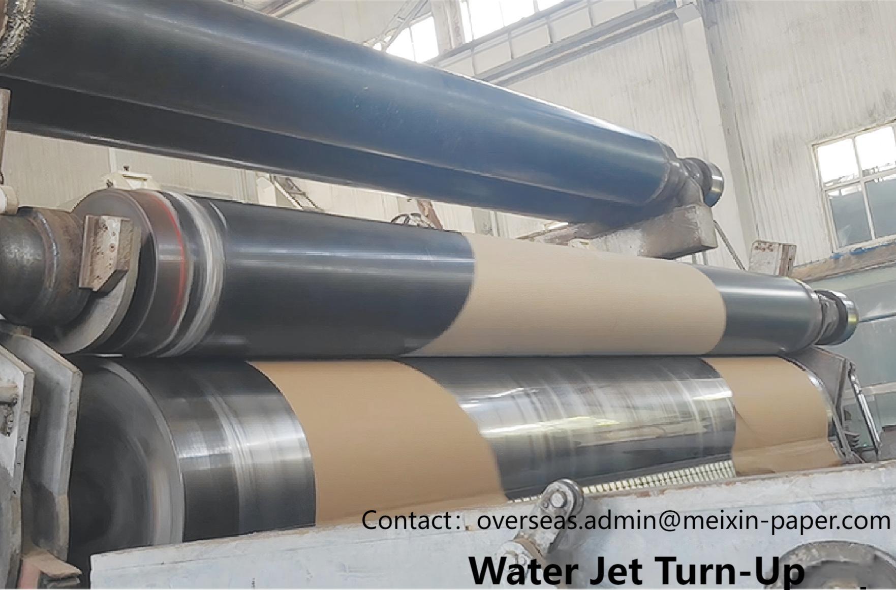 What are the working principle of the Water Jet Turn-Up System M-jet?
