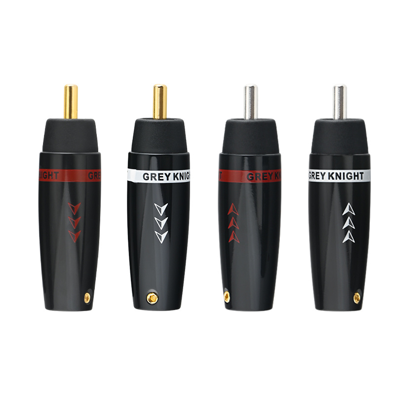 Grey Knight/灰武士  纯紫铜RCA 焊接式 镀金/镀铑/镀银款 GK-ZT-RCA-C003