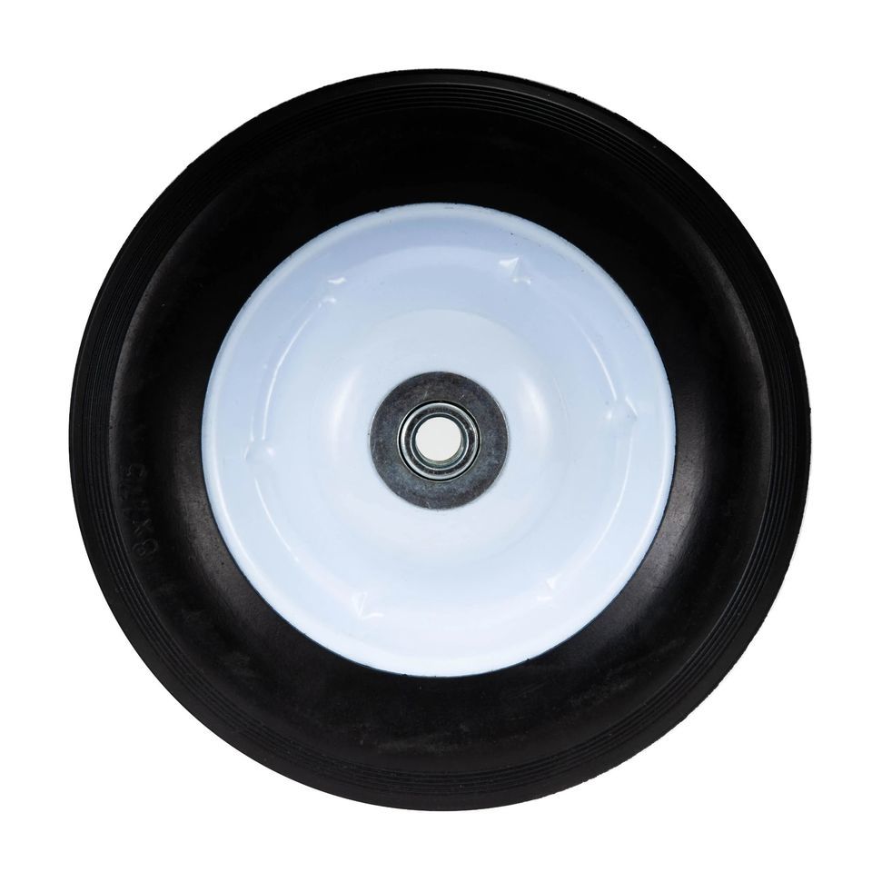 Wheel 8X150 Ribbed Thread Semi-Pneumatic for Lawn Mower